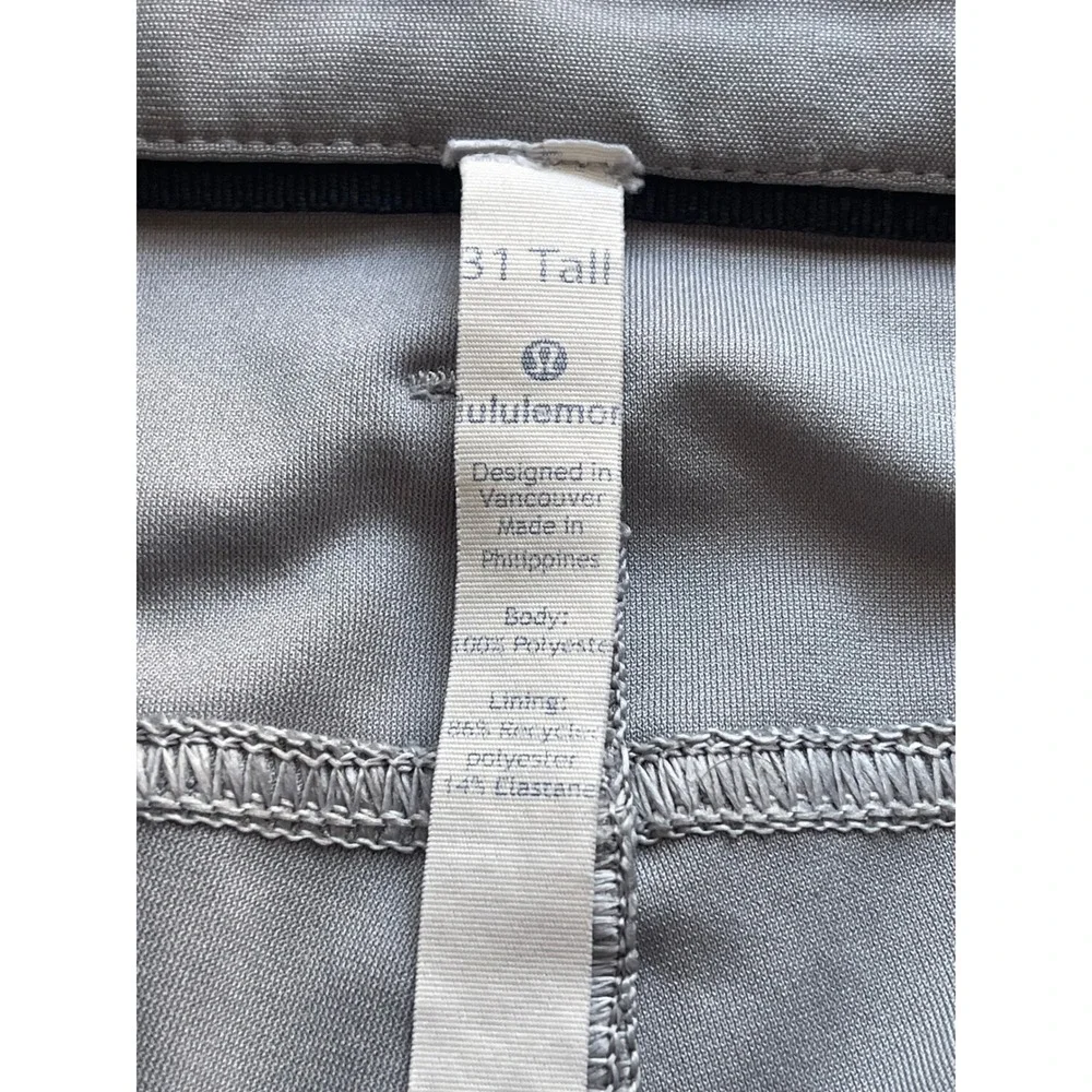 Lululemon ABC Pant Slim 31 Tall Sage Gray Mens Technical 5-Pocket Trousers 31x36